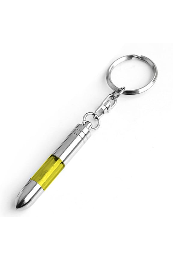 Magnetic Metal Keychain Silver 1Pcs for Car and Computer Usage