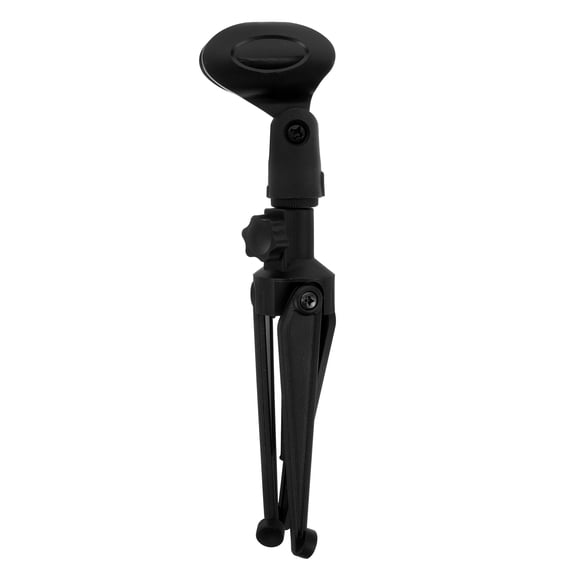 RENACLIPY Black Plastic Podcast Microphone Stand Tabletop Mic Holder Easy to Install Support