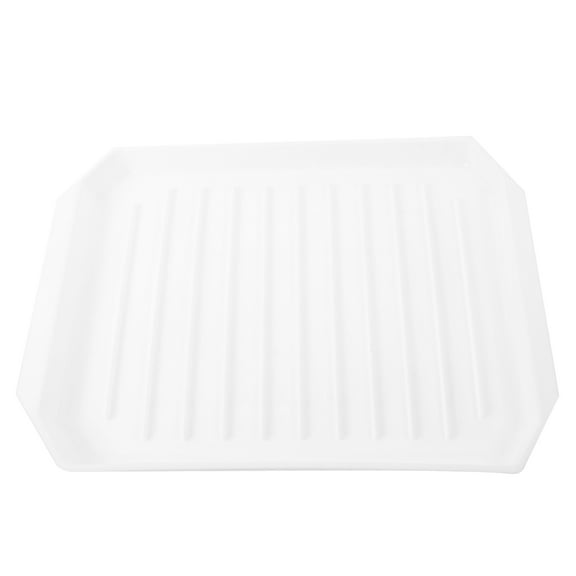 RENACLIPY White Multi-Purpose Microwave Bacon Cooker Tray and Oven Baking Pan for Home Kitchen Use