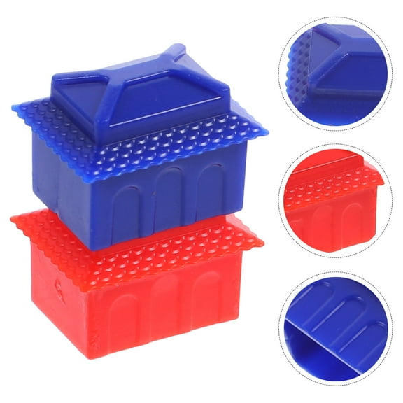 RENACLIPY 1Set Assorted Color Board Game House Tokens Replacement Pieces for Adult and Teen