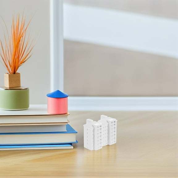 RENACLIPY Building Models Plastic White Apartment Landscape Set for Classroom Teaching and Design Projects