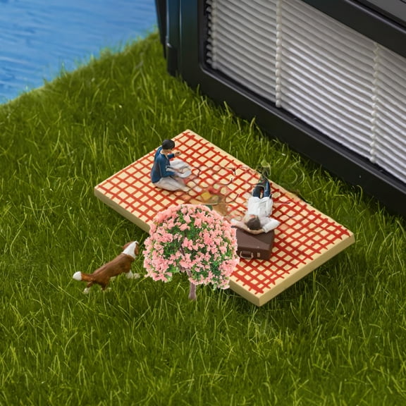 RENACLIPY Artificial Indoor Tree Set, Realistic Design for Architectural Models, Multi Plastic, 4 Pieces