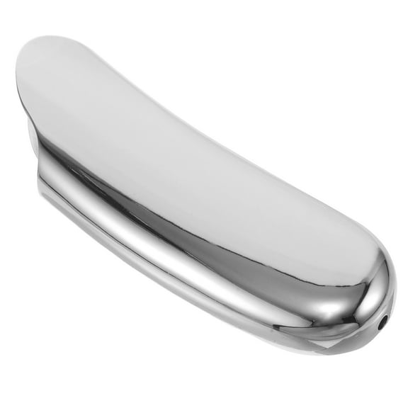 RENACLIPY Ergonomic Grip Lighter Protective Case Lighter Holder Silver Metal for Adults 1Pcs