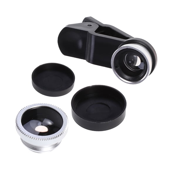 RENACLIPY 3-in-1 Phone Camera Lens Kit with Fish Eye, Wide Angle, and Macro Lenses for Mobile Photography