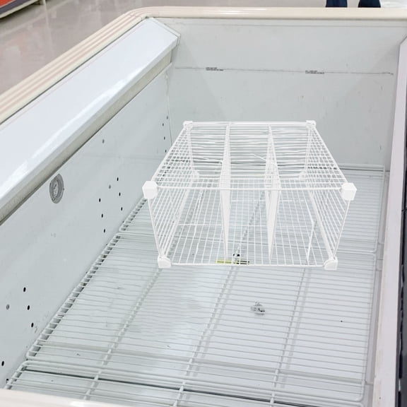 RENACLIPY Modular Metal Freezer Dividers White for Refrigerator and Deep Freezer Use