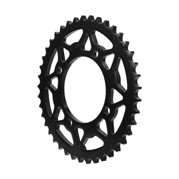RENACLIPY Motorcycle Rear Chain Sprocket Black Steel with Precision Tooth Design for Smooth Gear Movement