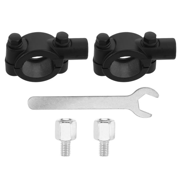 RENACLIPY Aluminum Motorcycle Mirror Mount, Adjustable, , Wind-Resistant, Compatible with Various Motorcycle Models