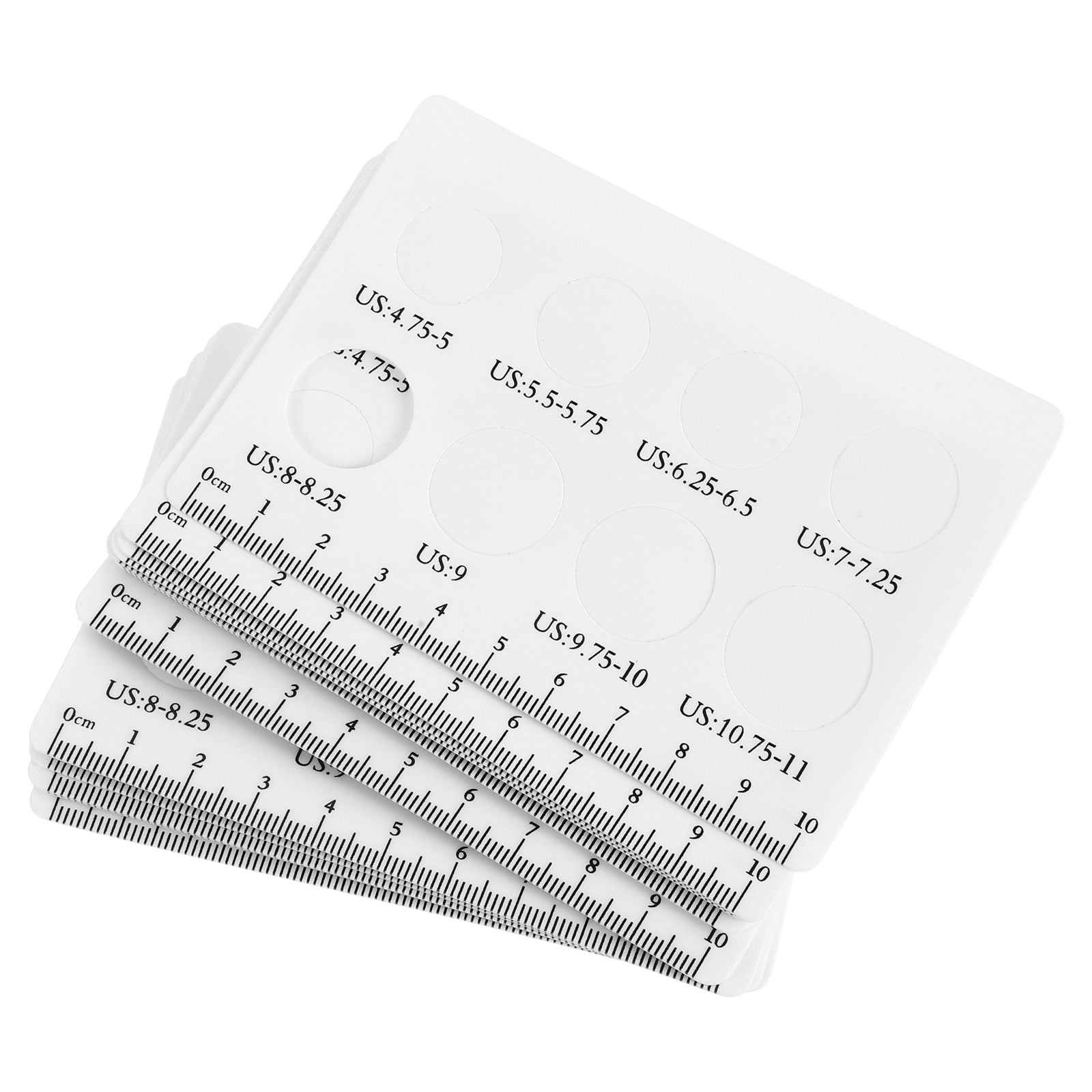 RENACLIPY Multi-Aperture Ring Sizer White Plastic for Precise ...