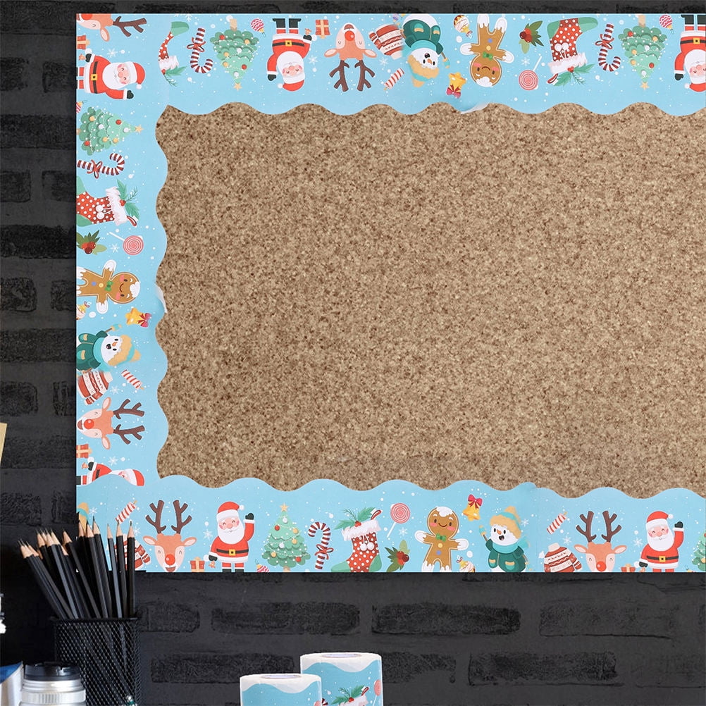 RENACLIPY Multi Color Wear Resistant Classroom Bulletin Board Border ...
