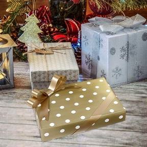 RENACLIPY Multi-Color Wrapping Paper with Soft Aluminized Finish, Elegant Polka for Weddings, Birthdays, and Wrapping