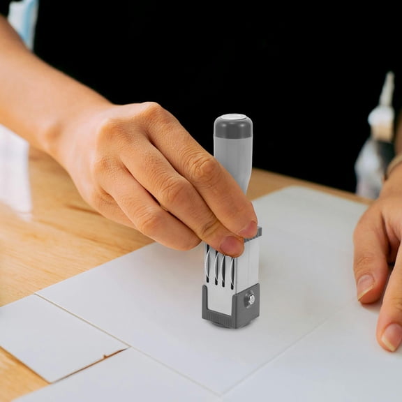 RENACLIPY Multi-Use Date Stamp with Metal Wheel for Clear, Precise Patterns and Easy Date Marking