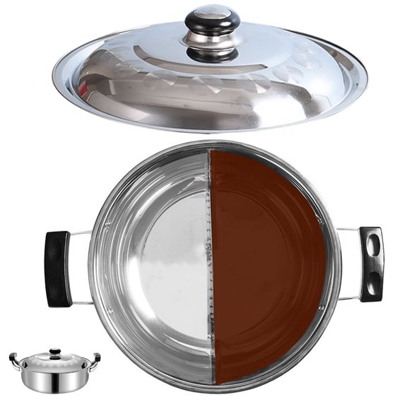 RENACLIPY Stainless Steel Soup Pot with Dual Side Handles, Cookware for Indoor Cooking and Family Meals, 1 Piece Set