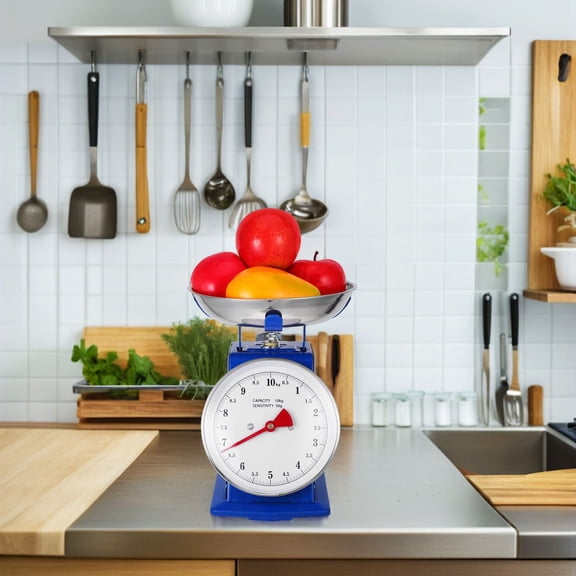 RENACLIPY Multi Functional Scale With Blue Color For Baking Cooking And Kitchen Decor 1Set