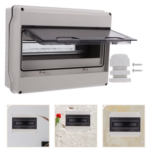 RENACLIPY Power Distribution Box with Clear Cover, Outdoor and Indoor Electrical Junction Box