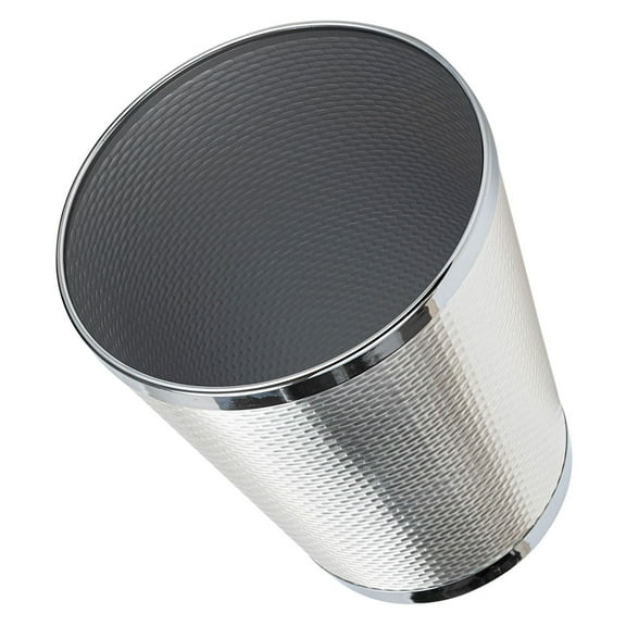 RENACLIPY Metal Indoor Trash Bin for Bedroom, Kitchen, Office - Compact and Stylish Small Wastebasket for Home or Workspace