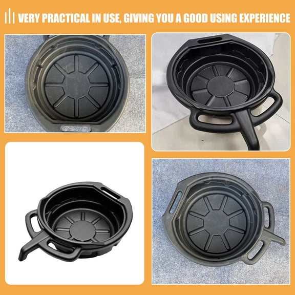 RENACLIPY Heavy Duty Drip Pan for Car Maintenance, PE Material Oil Catch Tray for Auto Repair Use
