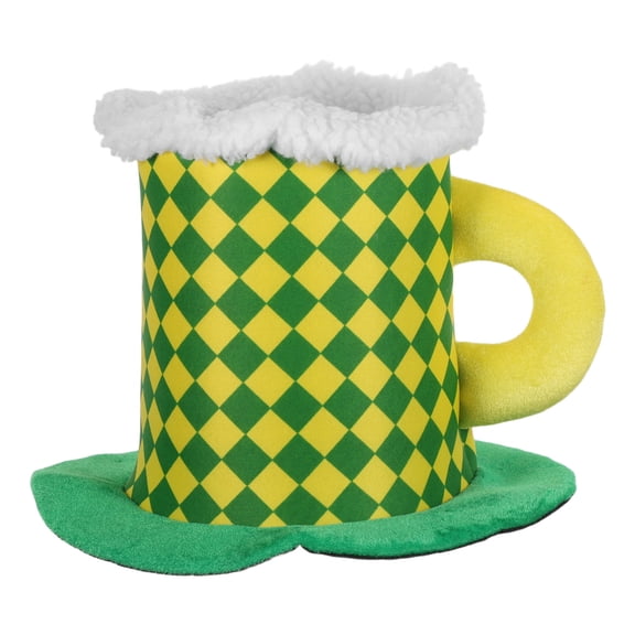 RENACLIPY Beer Mug Hat Funny Oktoberfest Party Accessory for Soccer Fans, Carnival, Festival, and Celebration Decoration