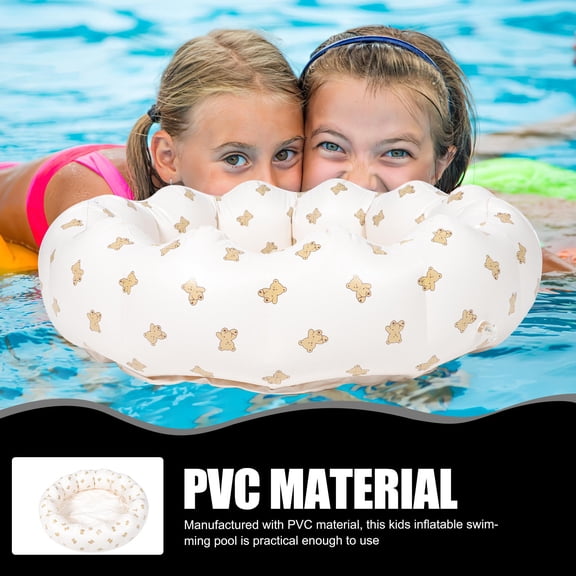 RENACLIPY PVC Material Round Inflatable Pool Suitable for Party and Relaxation Use