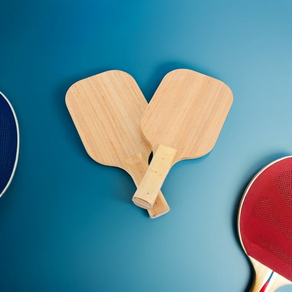 RENACLIPY Table Tennis Racket for Blind Athletes, Beige Wood , Sports Equipment for Adaptive Play