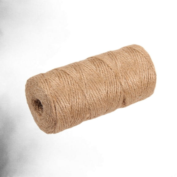 RENACLIPY 100M Khaki Twisted Natural Fiber Rope Cord, String for Wedding Decor, Crafts, Home, Garden and Outdoor Projects