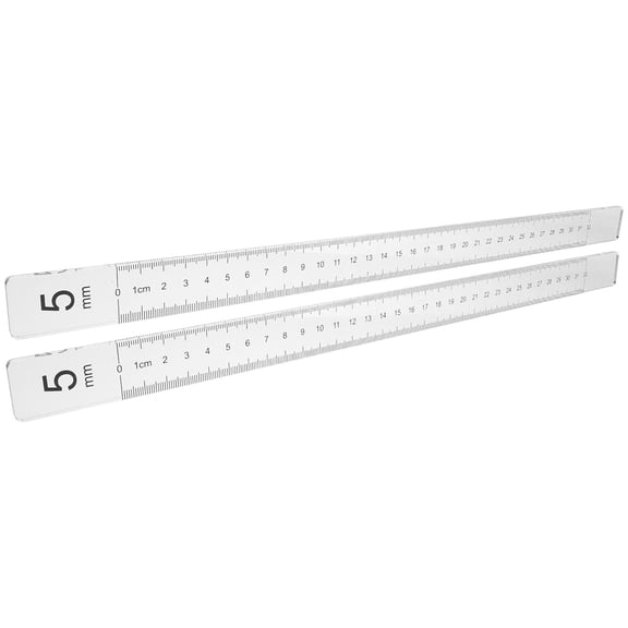 RENACLIPY Acrylic Dough Thickness Ruler Rolling Pin Guides, 1 Pair for Even Baking and Perfect Pastry Thickness Control