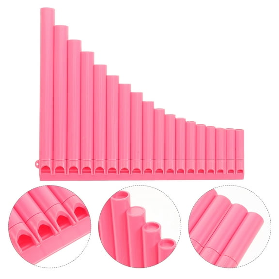 RENACLIPY Pink ABS Resin Pan Flute for Beginners Stylish and Durable for Playing