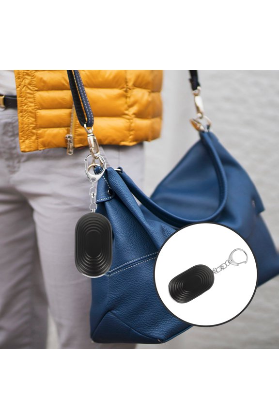 Outdoor Personal Safety Alarm Black Emergency Alarm for Women Men Kids with Loud Sound