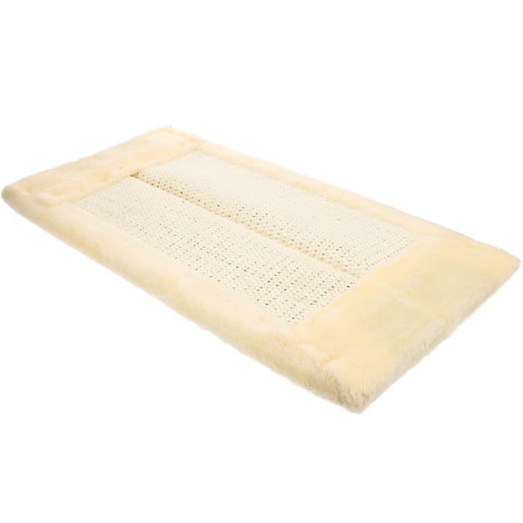 RENACLIPY Beige Wall Mounted Scratching Post with Natural Sisal Protecting Furniture and Walls