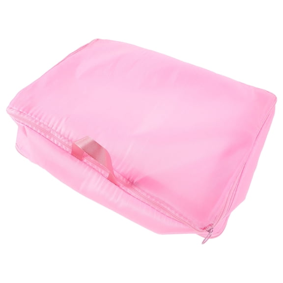 RENACLIPY Pink Cloth Garment Bag for Travel and Storage Large Capacity Down Jacket Organizer 29.5 x 21.5 inches