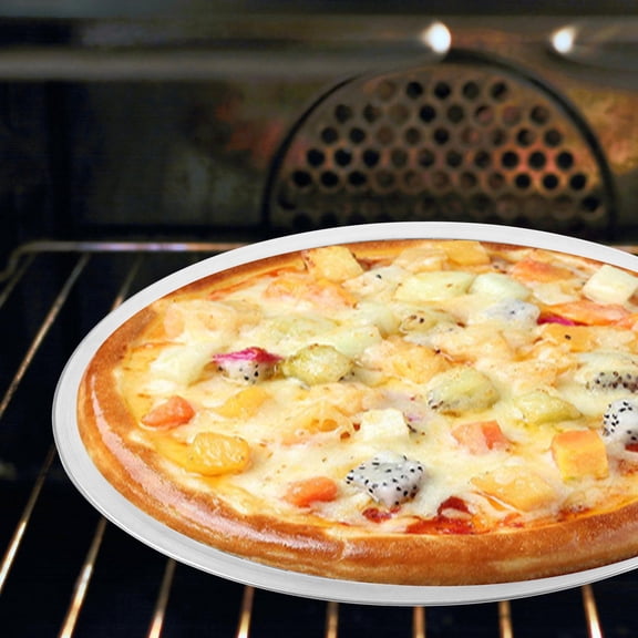 RENACLIPY Round Perforated Pizza Baking Pan for Oven Use with Non Stick Finish