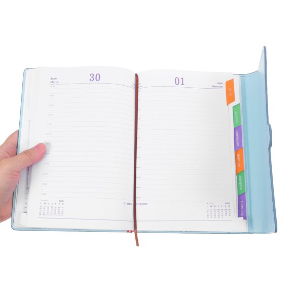 RENACLIPY Academic Planner PU Sky Organizer Book for Work and School Use 1 Set