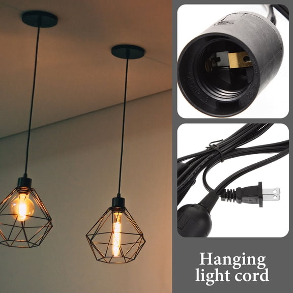 RENACLIPY Hanging Light Socket with Cord and Us Plug for Stylish Room Decor