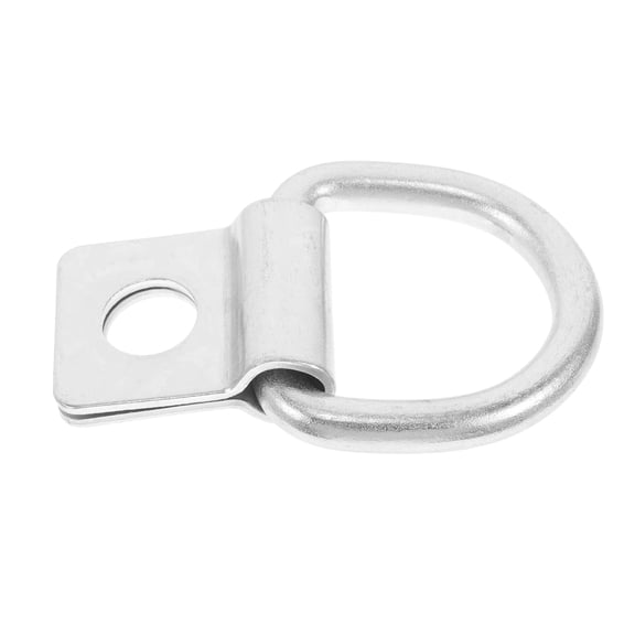 RENACLIPY Plated Silver Recessed D Ring Tie Down Anchor for Vehicle Cargo Security Trucks Trailers