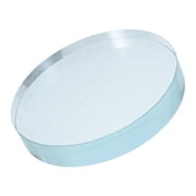 RENACLIPY Polished Edge Clear Glass Display Block As Jewelry Stand and Office Paperweight