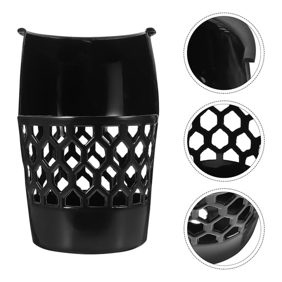 RENACLIPY Plastic Billiard Baskets Black Material Easy Installation 2 Pieces Pool Table Accessories