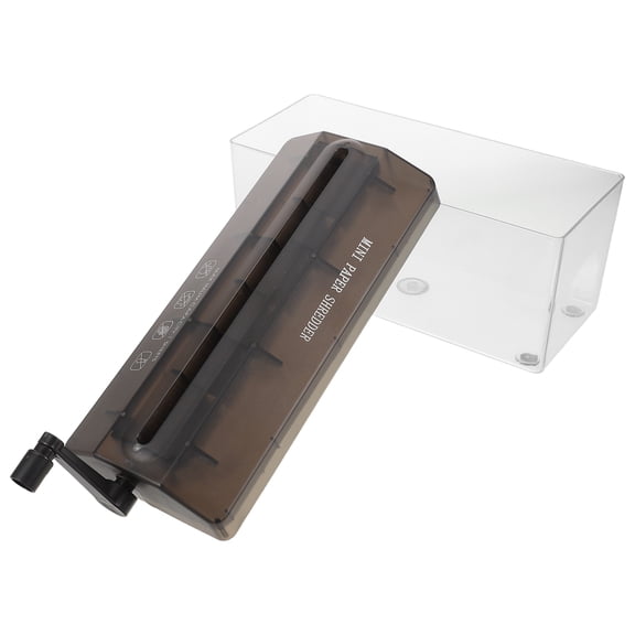 RENACLIPY Portable Home Office Paper Shredder Handheld Manual Shredder with Steel Blades