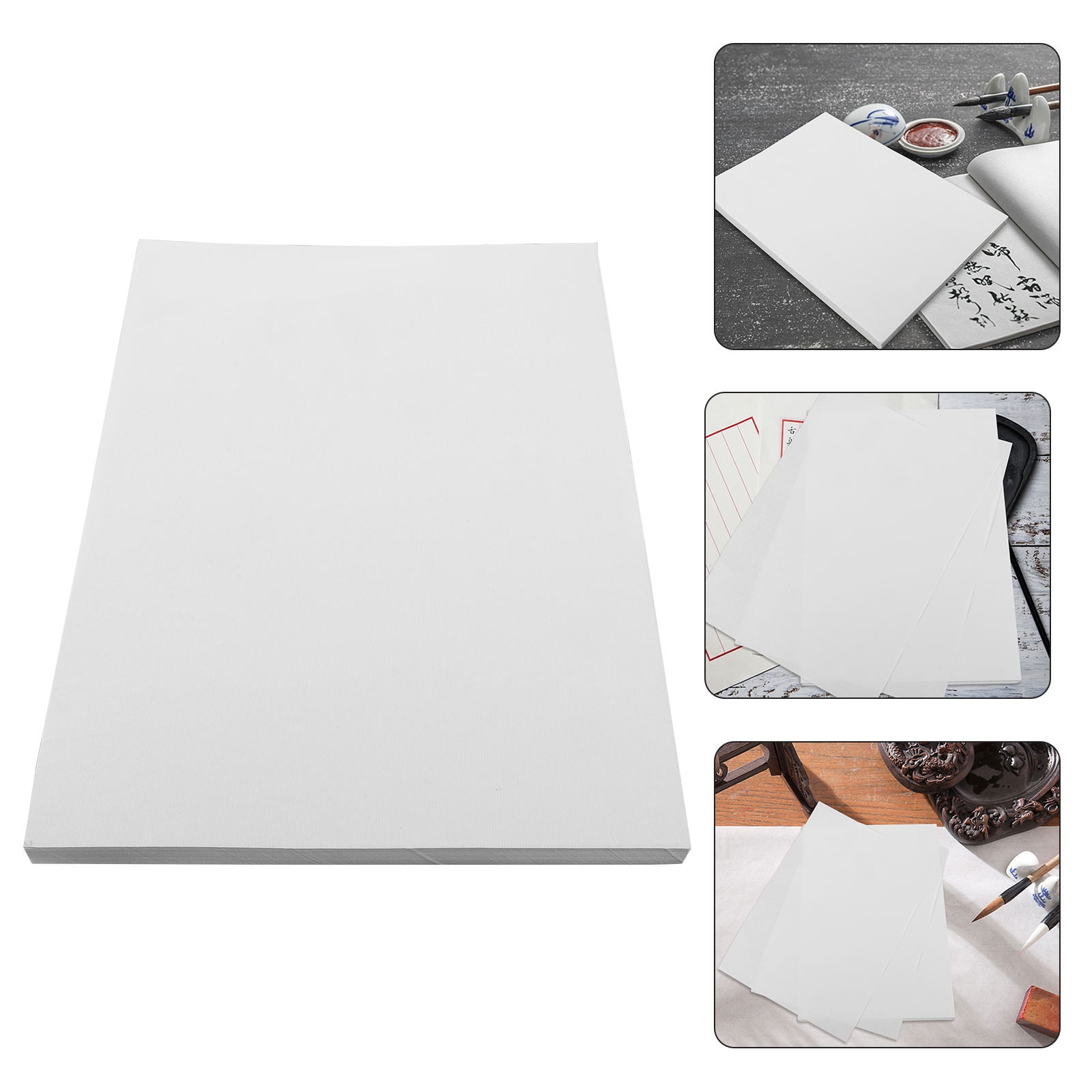 RENACLIPY Portable White Rice Paper Sheets for , Chinese Painting, Ink ...