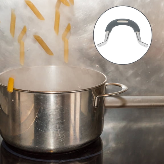 RENACLIPY Pan Side Handle Stainless Steel and Silicone for Steaming Pot Use