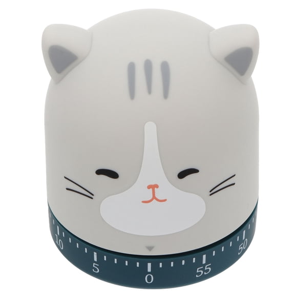 RENACLIPY Precision Mechanical Kitchen Timer Grey for Cooking Cakes Cookies and Baking Tasks