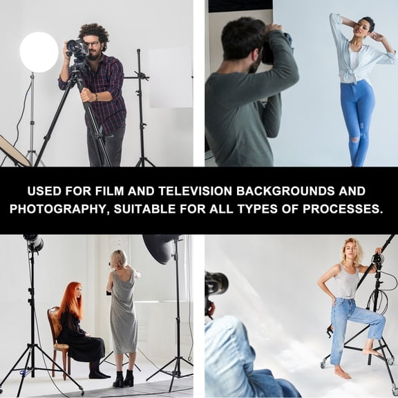 RENACLIPY 1Pc Black Backdrop Screen for Photography Studio with Wear Resistant Cloth