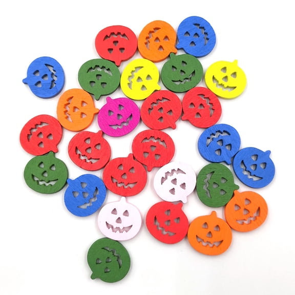 RENACLIPY 50 Pcs Decorative Wooden Sewing Buttons for Crafts and Artwork with Fine Edged Design