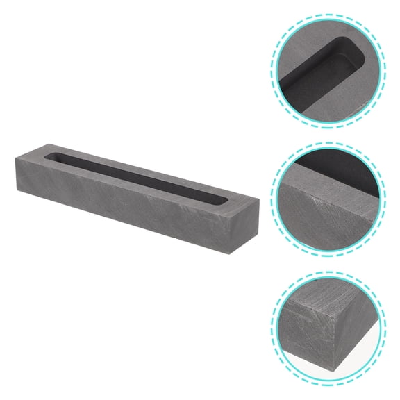 RENACLIPY Graphite Ingot Mold for Casting Plated Gold Plated Silver Copper Durable Shape DIY Melting Mold