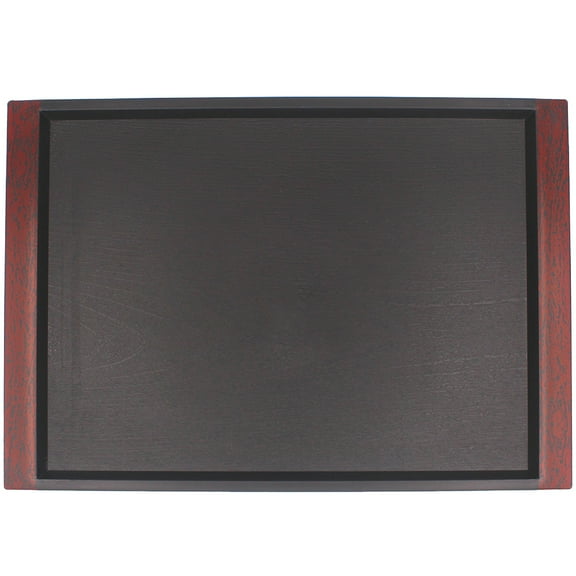 RENACLIPY Multi-Functional Black Coffee Tray and Storage Organizer, Polypropylene, 1 Set for Kitchen and Office Use