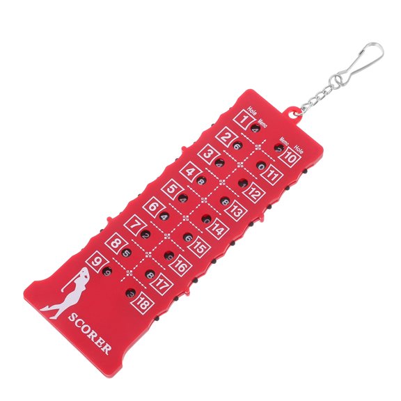 RENACLIPY Red Golf Scoreboard Accessory Compact Lightweight Golf Scorekeeper for Accurate Score Tracking