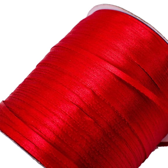 RENACLIPY Red Satin Ribbon 3Mm Width 870 Yards for Decorative Wedding and Craft Applications