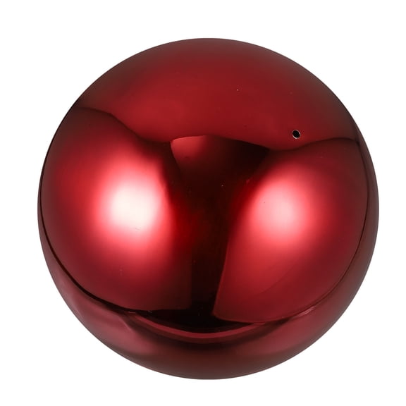RENACLIPY Red Stainless Steel Reflective Gazing Globe for Outdoor Garden, Patio, Yard Decorative