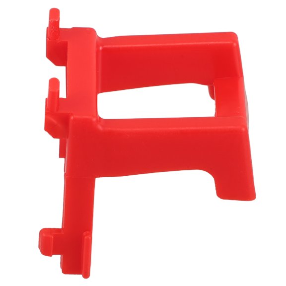RENACLIPY Red Wall Mounted Spray Bottle Holder with Plastic Pegboard Hooks and Tool Storage Rack