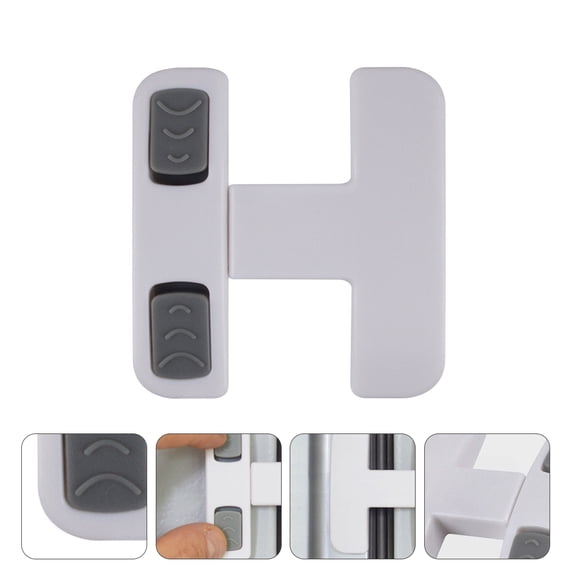 RENACLIPY Child Safety Cabinet Locks for Kids, White Plastic Childproof Locks for Bedroom and Home, 1 Set