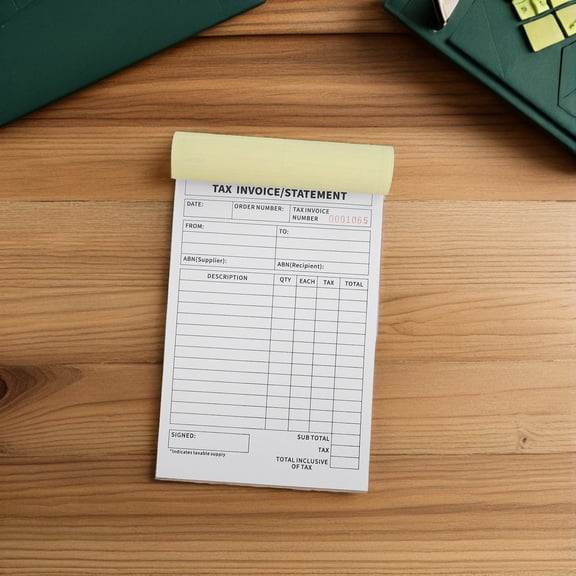 RENACLIPY Retail Invoice Form Multi Color Business Invoice Book for Small Business Records