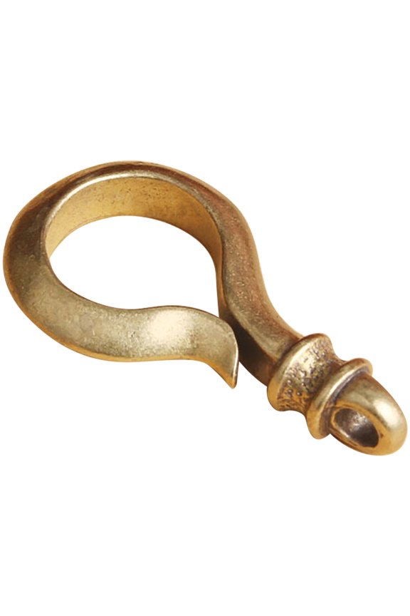 Vintage Brass Keychain Key Buckle with Golden Finish, Outdoor Keyring Accessory, 1 Piece